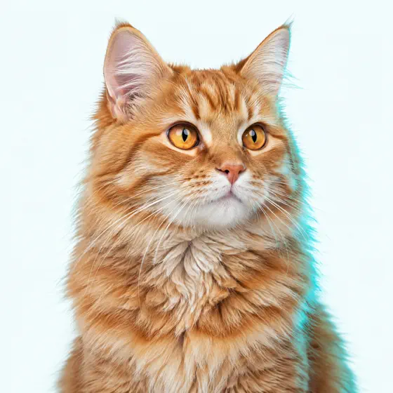 Amendoim, gato laranja